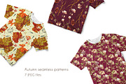 Autumn seamless patterns, a Pattern Graphic by Nadiia Hanina (Thumbnail 4 of 4)