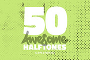 50 Awesome Halftones, a Texture Graphic by Graphic Goods Co (Thumbnail 1 of 4)
