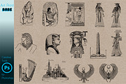 Photoshop Egyptian Brush Tattoo Art, a Brush Add-On by ArtPrintBabe (Thumbnail 2 of 8)