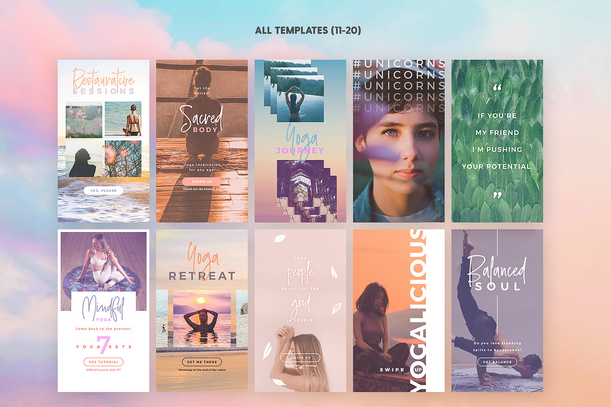Instagram Stories - Unicorn Yoga Ed, a Social Media Template by The Wedding Shop (Photo 4 of 8)