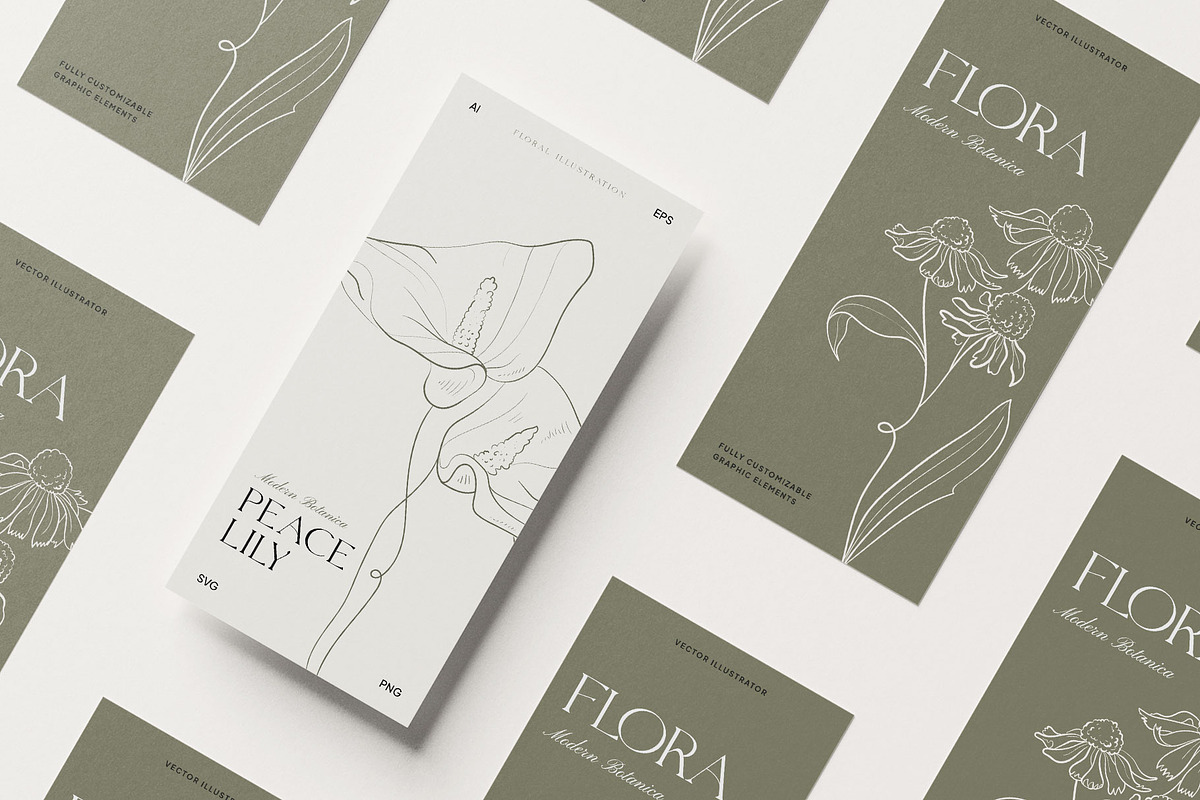 Modern Botanica | Logo Kit, a Branding & Logo Template by KetteCreate (Photo 7 of 18)