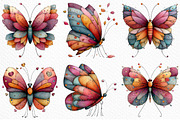 Whimsical Spring Butterfly Clipart, an Illustration by Craft Nest (Thumbnail 4 of 11)