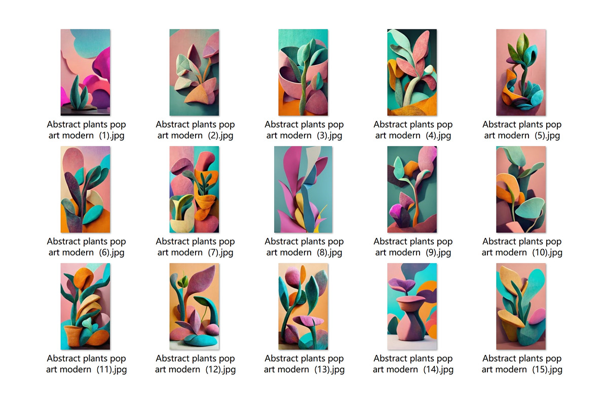 15 pop art abstract plant modern, a Decorative Illustration by ARTOZEN DIGITAL (Photo 15 of 15)