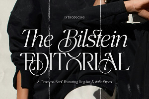 The Bilstein Editorial, a Serif Font by Pista Mova