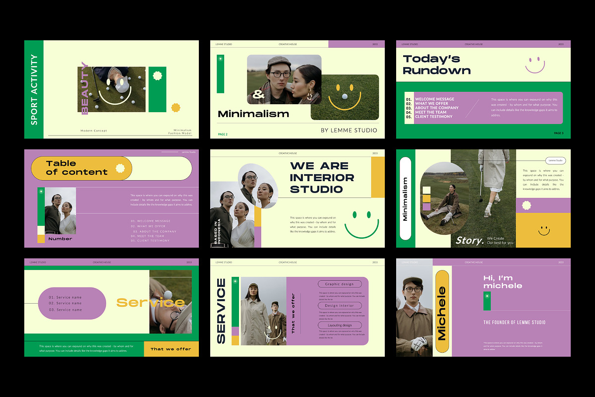 Golf Concept - Powerpoint Template, a Presentation Template by Meliora Studio (Photo 5 of 8)