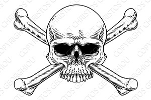 Skull And Crossbones Cross Bones