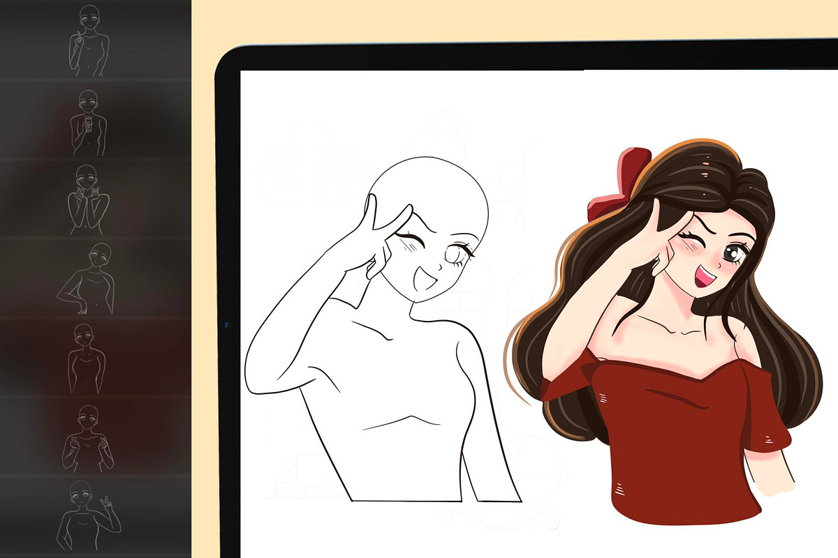 500 Anime Stamps Procreate Brush Set, a Brush Add-On by DrawingStoryShop (Photo 3 of 9)