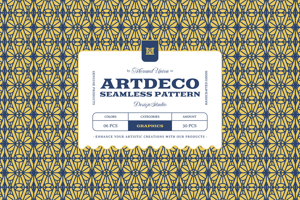 30 ArtDeco Symmetry Seamless Pattern, a Pattern Graphic by Morand Union (Photo 1 of 14)