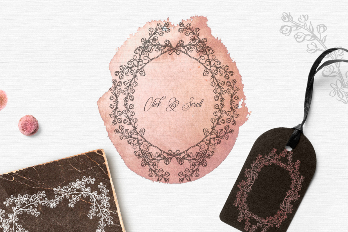winter collection;wreaths,shapes,sea, an Object Graphic by DigitalDream (Photo 7 of 14)