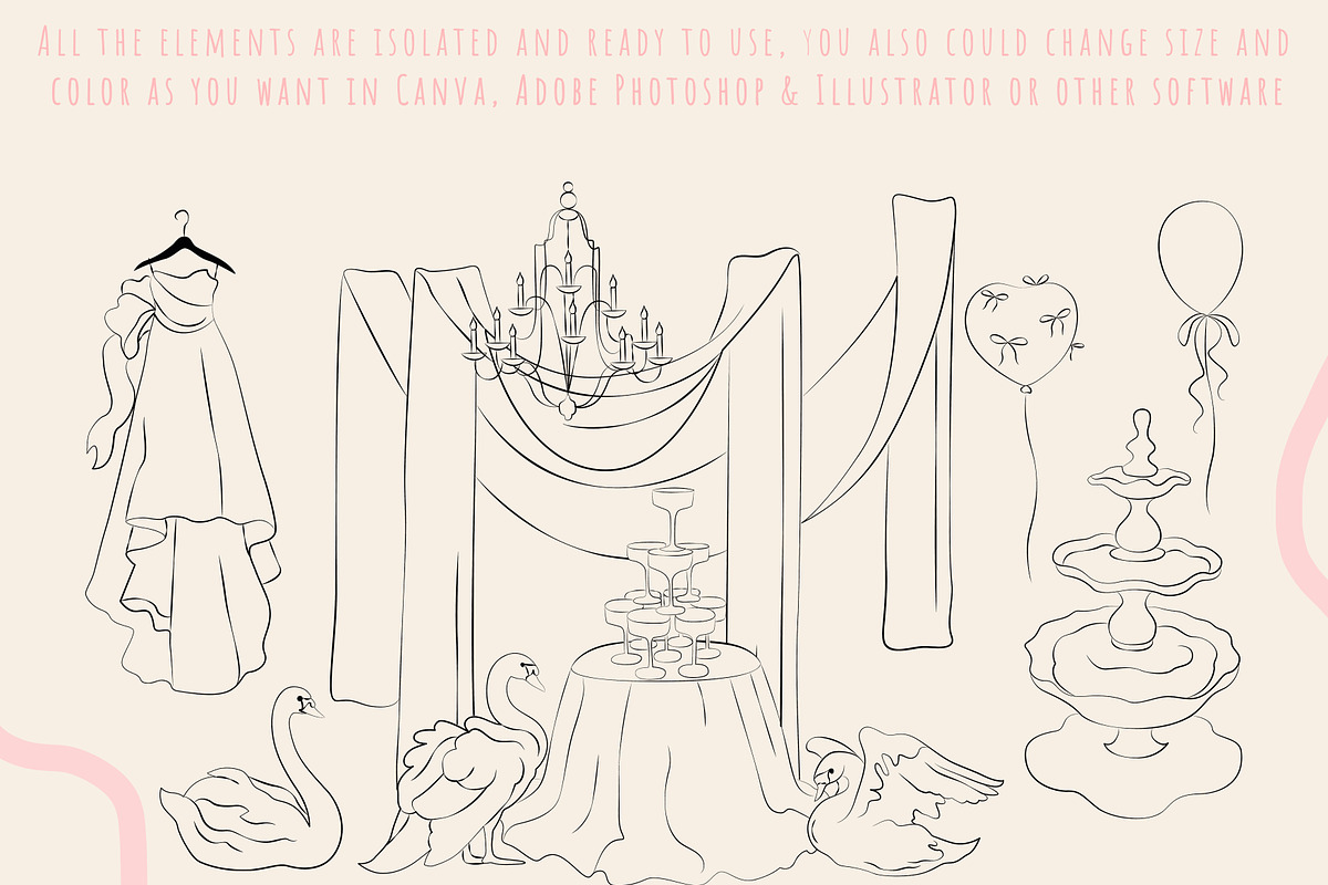 Romantic Rococo Dream Wedding, a Decorative Illustration by Nataly_is_Drawing (Photo 7 of 8)