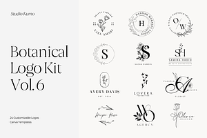 Botanical Logo Kit Templates Vol.6