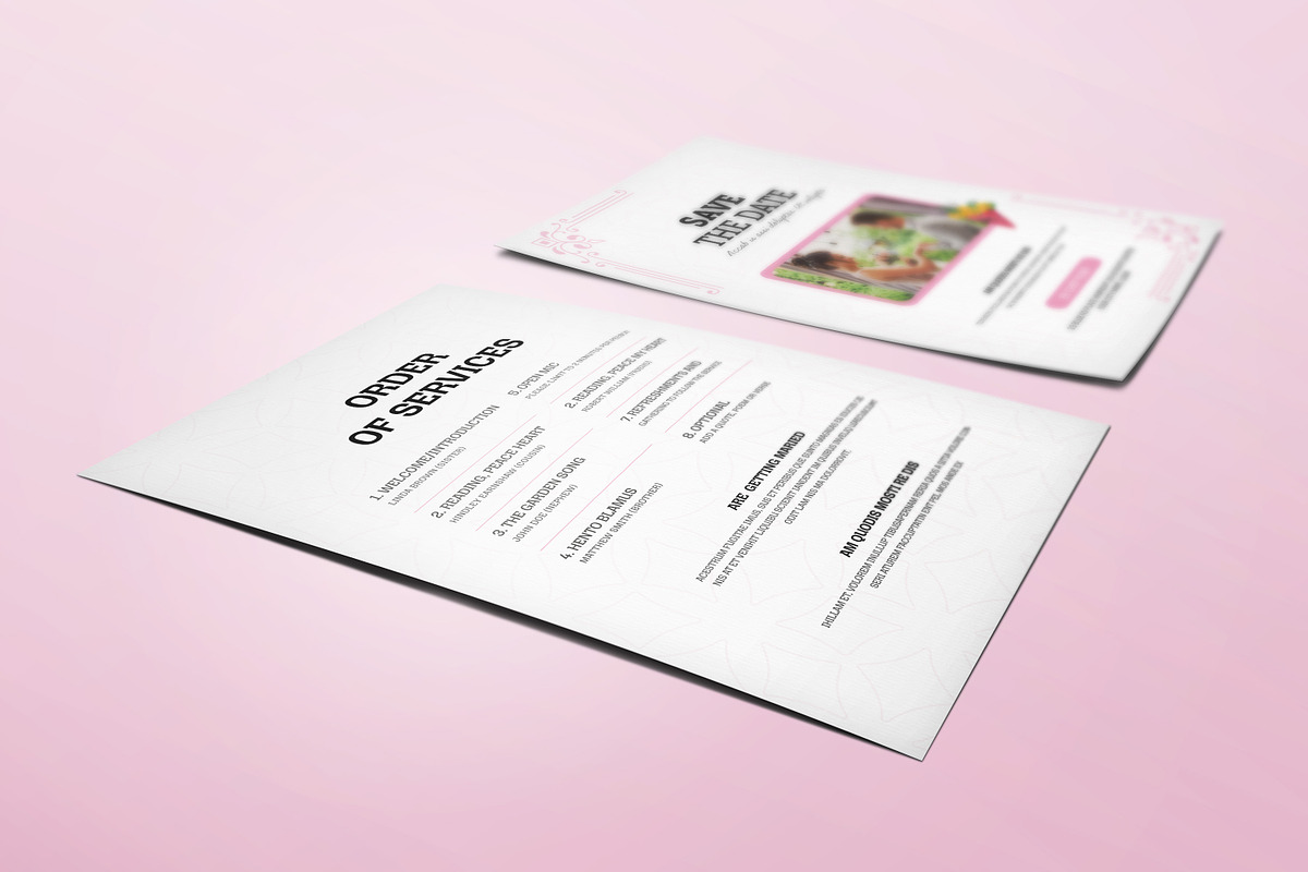 Heavenly Dove Funeral Program, an Invitation Template by Creatiya Type (Photo 3 of 6)