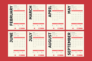 Wall Calendar 2025 Design V3