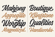 Kaleidos Textured, a Script Font by Mika Melvas (Thumbnail 3 of 8)