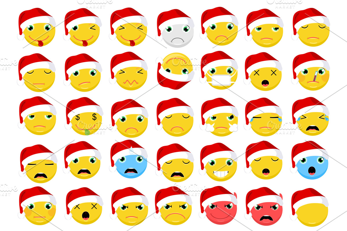 Christmas Emoticons / Emoji, an Emoji Icon by land art (Photo 2 of 4)
