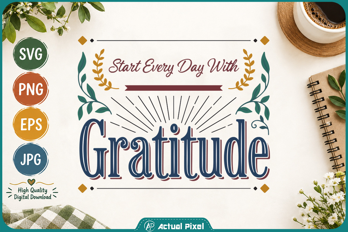 Gratitude Quotes Bundle, a Decorative Illustration by Actual Pixel (Photo 20 of 22)