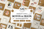120 Botox & Filler Instagram Pack, a Social Media Template by Branding Victory STD (Thumbnail 1 of 9)