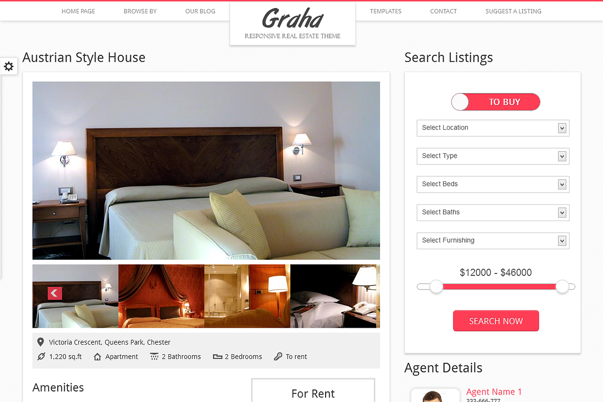 Graha - Real Estate HTML Template, a HTML Template by WebNesters  (Photo 2 of 4)