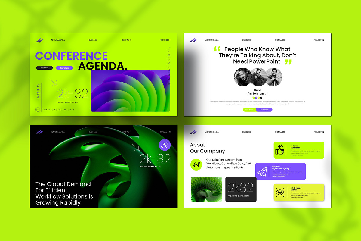 Conference Agenda Template, a Presentation Template by Soraclod (Photo 3 of 9)