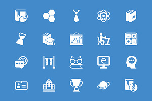 School And Education Vector Icons