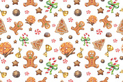 Christmas Watercolor Goods, a Food Illustration by Imaginasty (Thumbnail 3 of 4)