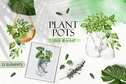 House plant watercolor collection, an Illustration by Color Hugs Art (Thumbnail 3 of 10)
