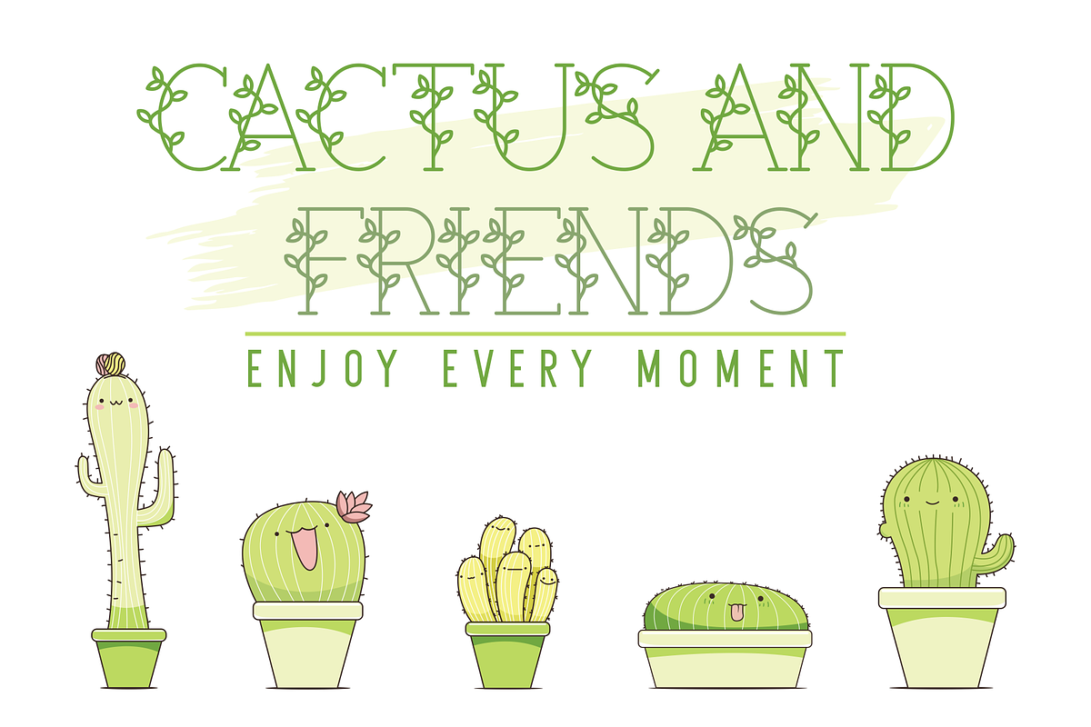Green Plants, a Font by Creative Keelik (Photo 4 of 5)