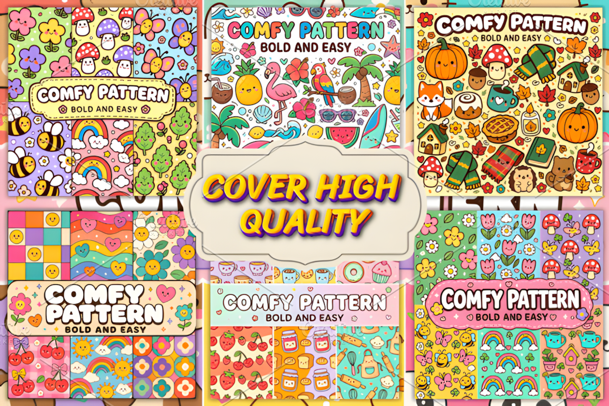 Comfy Patterns Bold Easy Coloring, a Pattern Graphic by Coco Bloom (Photo 4 of 4)