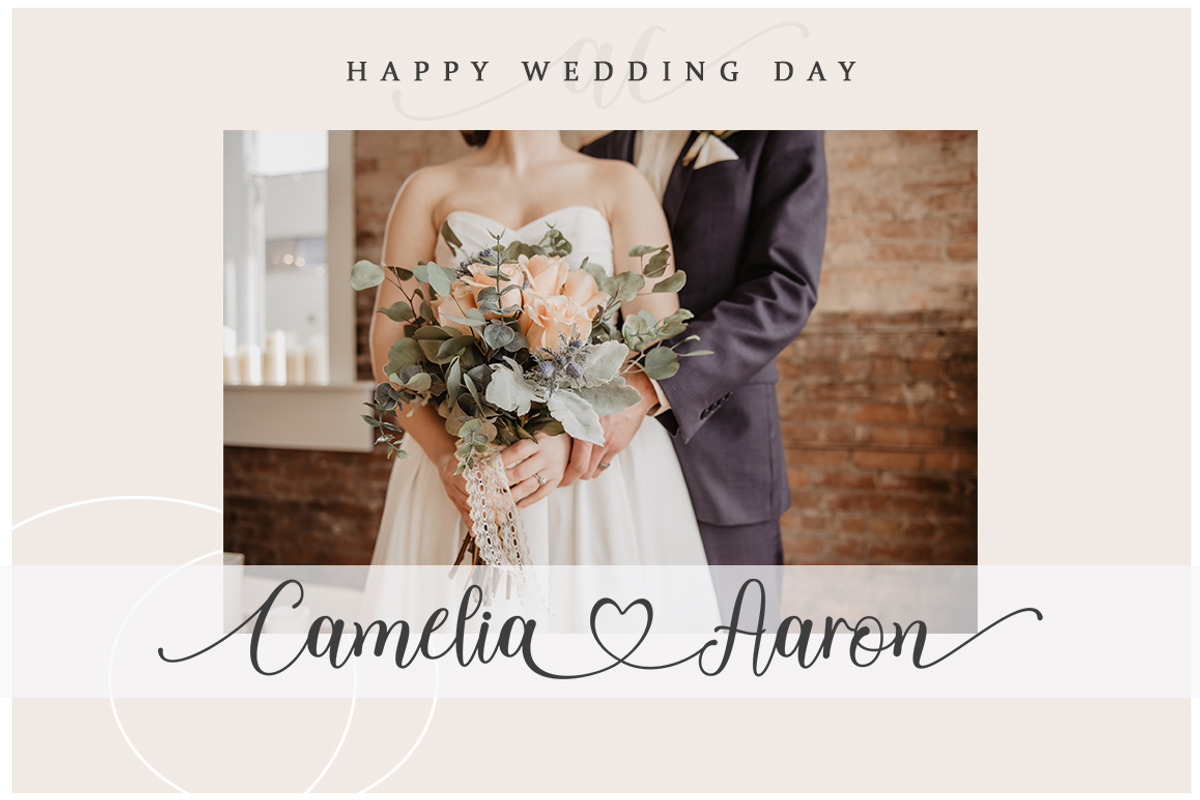 Wedding Chyntia Oesman, a Handwritten Font by Struggle Studio (Photo 11 of 13)