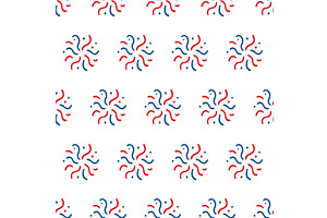 Seamless pattern with playful red, an Object Illustration by GraphiShop