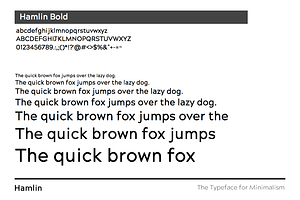 HAMLIN - Minimalist Font Family