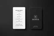 Vertical Business Card and Mockup, a Business Card Template by Galaxiya (Thumbnail 3 of 5)