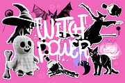 Retro halftone Halloween collection, a Texture Illustration by Lana Sham (Thumbnail 3 of 20)
