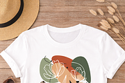 Abstract Boho Floral Line Art Design, a Person Illustration by Gfx_Store (Thumbnail 4 of 7)