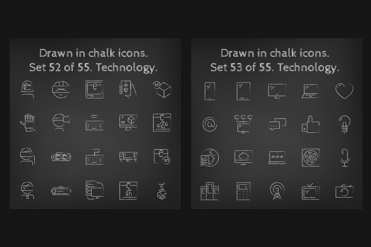1100 Chalkboard vector icons pack, an Outline Icon by Visual Generation (Photo 26 of 31)