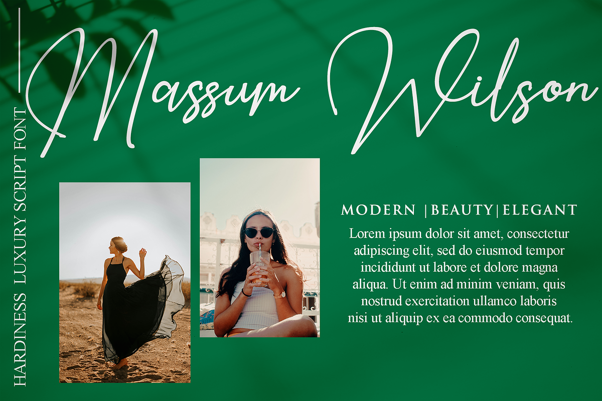 Hardiness - Luxury Script Font preview 4