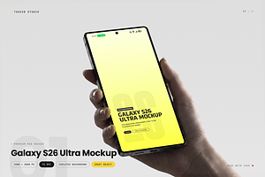 Galaxy S26 Ultra Mockup, an Android Mockup by Toasin Studio