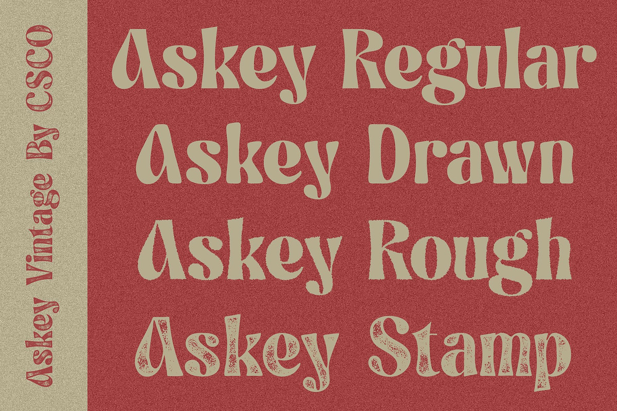 Askey Vintage, a Sans Serif Font by Craft Supply Co. (Photo 5 of 8)