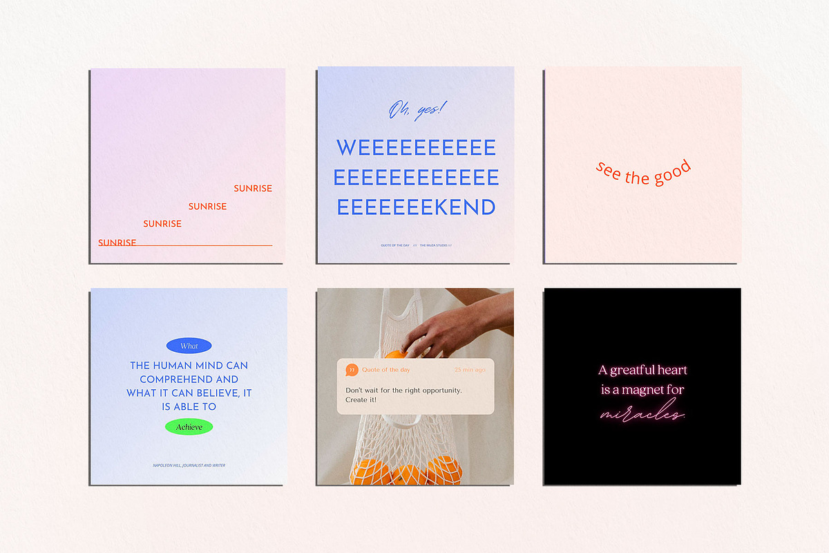 Quote Aesthetic for Instagram, a Social Media Template by The Muza (Photo 6 of 9)