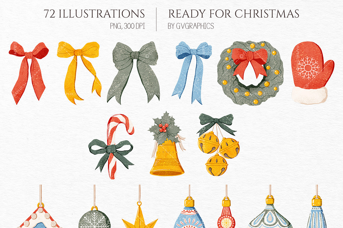 Ready for Christmas Collection, a Seasonal Illustration by GVGraphics (Photo 3 of 15)