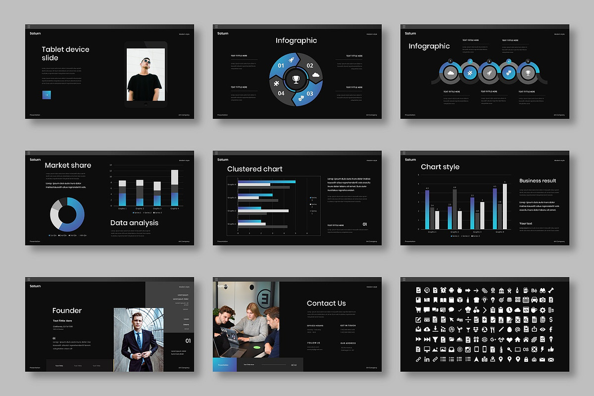 Saturn – Business Keynote, a Presentation Template by Dens Creative Studio (Photo 5 of 6)