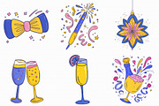 New Year Clipart Bundle, an Illustration by Libby Wishes (Thumbnail 2 of 8)