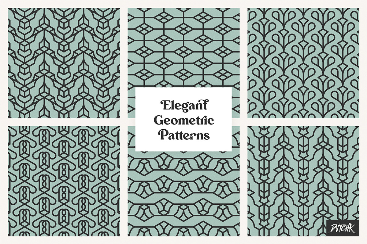 Elegant Geometric Patterns | V 03, a Pattern Graphic by dvtchk (Photo 5 of 6)