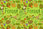 Forest seamless pattern, a Wallpaper Graphic by Vikpit (Thumbnail 5 of 7)