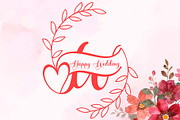 Lovely Amelina Monogram, a Handwritten Font by Yoga Letter (Thumbnail 2 of 6)