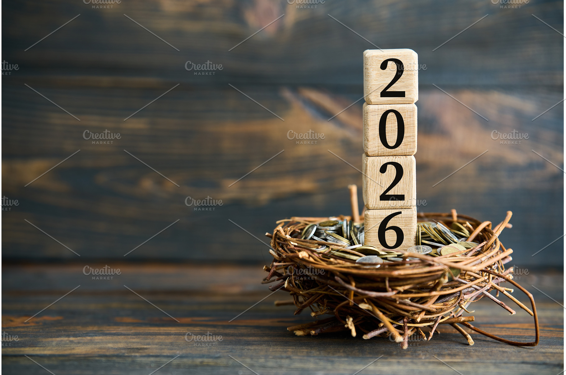 Year 2026 financial growth concept, a Business Photo by Gladkov photography
