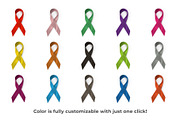 Custom Cause Ribbon, an Object Graphic by Loudoun Design Co. (Thumbnail 2 of 2)
