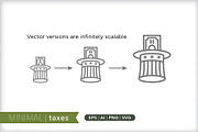 Minimal taxes icons, an Outline Icon by Picture Window (Thumbnail 4 of 5)