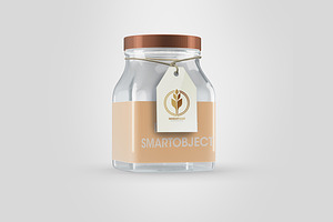 Full Editable Jar Mock-up