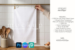 Kitchen Towel Mockup